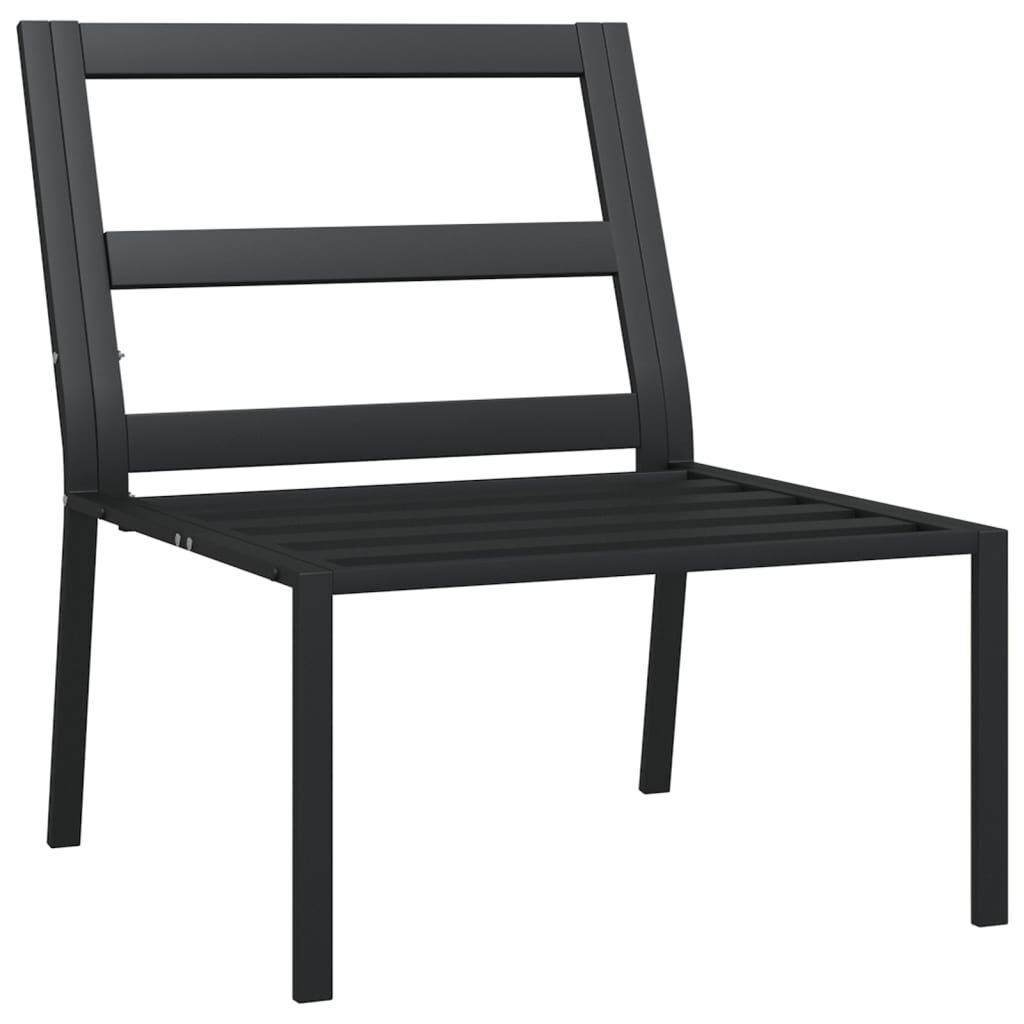 vidaXL Καρέκλες Κήπου 2 τεμ. 60 x 74 x 79 εκ. Ατσάλι με Γκρι Μαξιλάρια