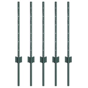 vidaXL &Epsilon;&nu;&sigma;&omega;&mu;&alpha;&tau;&omega;&mu;έ&nu;&omicron;&sigmaf; &Pi;ό&lambda;&omicron;&sigmaf; &Phi;&rho;ά&chi;&tau;&eta; 5 pcs &Pi;&rho;ά&sigma;&iota;&nu;&omicron; 100 cm