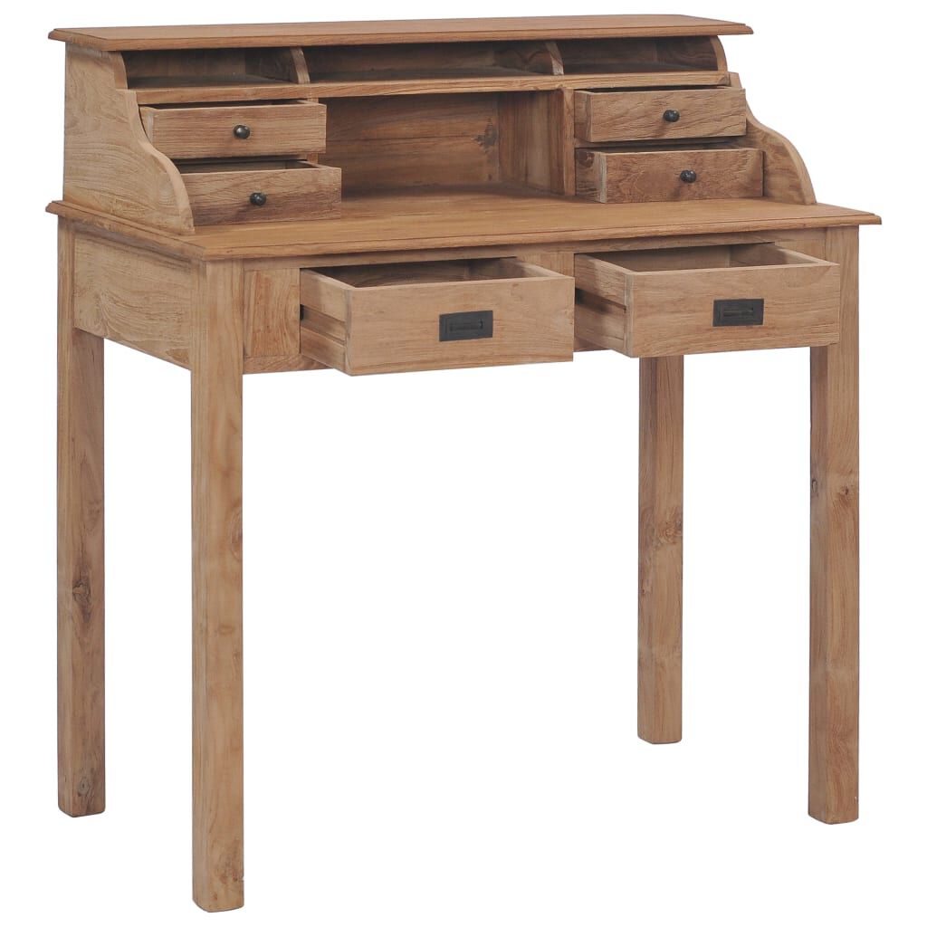 vidaXL Γραφείο 90 x 50 x 100 εκ. από Μασίφ Ξύλο Teak
