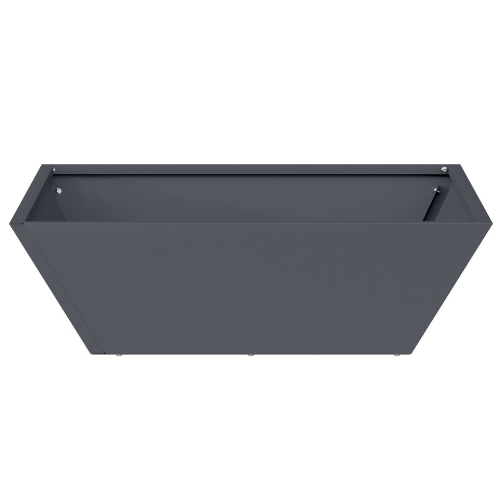 vidaXL Μεταλλική Γλάστρα Ανθρακί Μέταλλο 50 x 50 x 15 εκ.