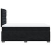 vidaXL Κρεβάτι Boxspring με Στρώμα Μαύρο 120 x 200 εκ. Βελούδινο