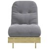 vidaXL Καναπές Κρεβάτι Futon/Στρώμα 60x206x11 Εμποτισμένο Ξύλο Πεύκου