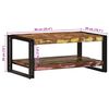 vidaXL Τραπεζάκι σαλονιού πολύχρωμο 90x50x38cm Ξύλο μασίφ αναγεννημένο