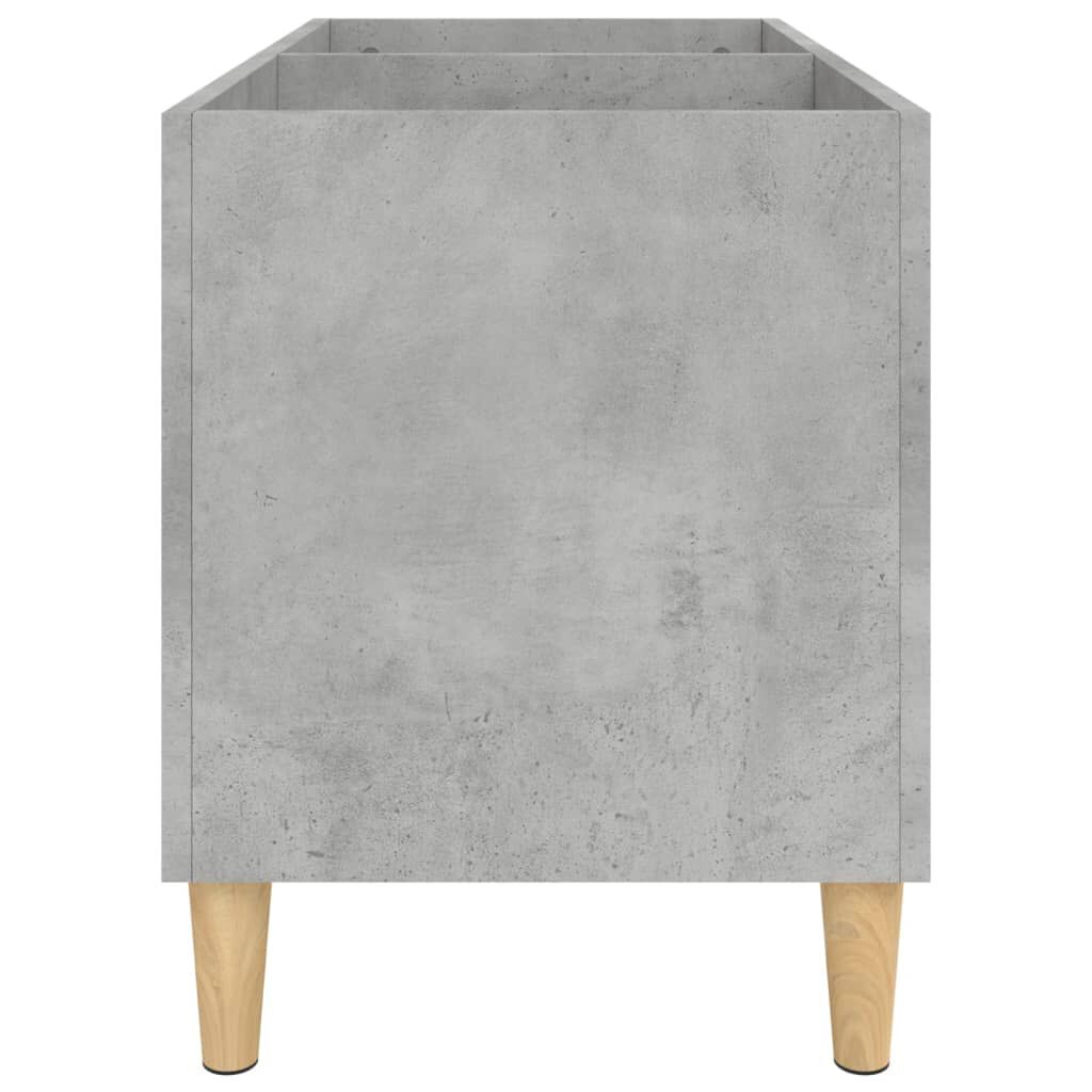 vidaXL Δισκοθήκη Γκρι Σκυροδέματος 74,5x38x48 εκ. Επεξεργασμένο Ξύλο