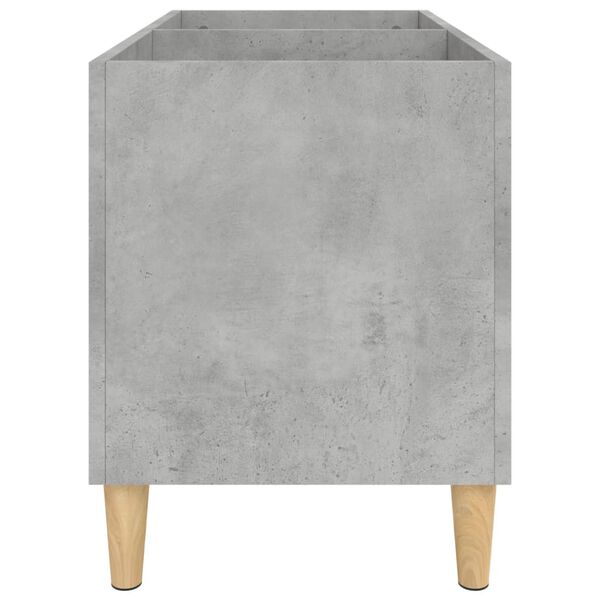 vidaXL Δισκοθήκη Γκρι Σκυροδέματος 74,5x38x48 εκ. Επεξεργασμένο Ξύλο