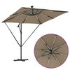 vidaXL Ομπρέλα Cantilever Banana Taupe 249 x 249 x 250 εκ.