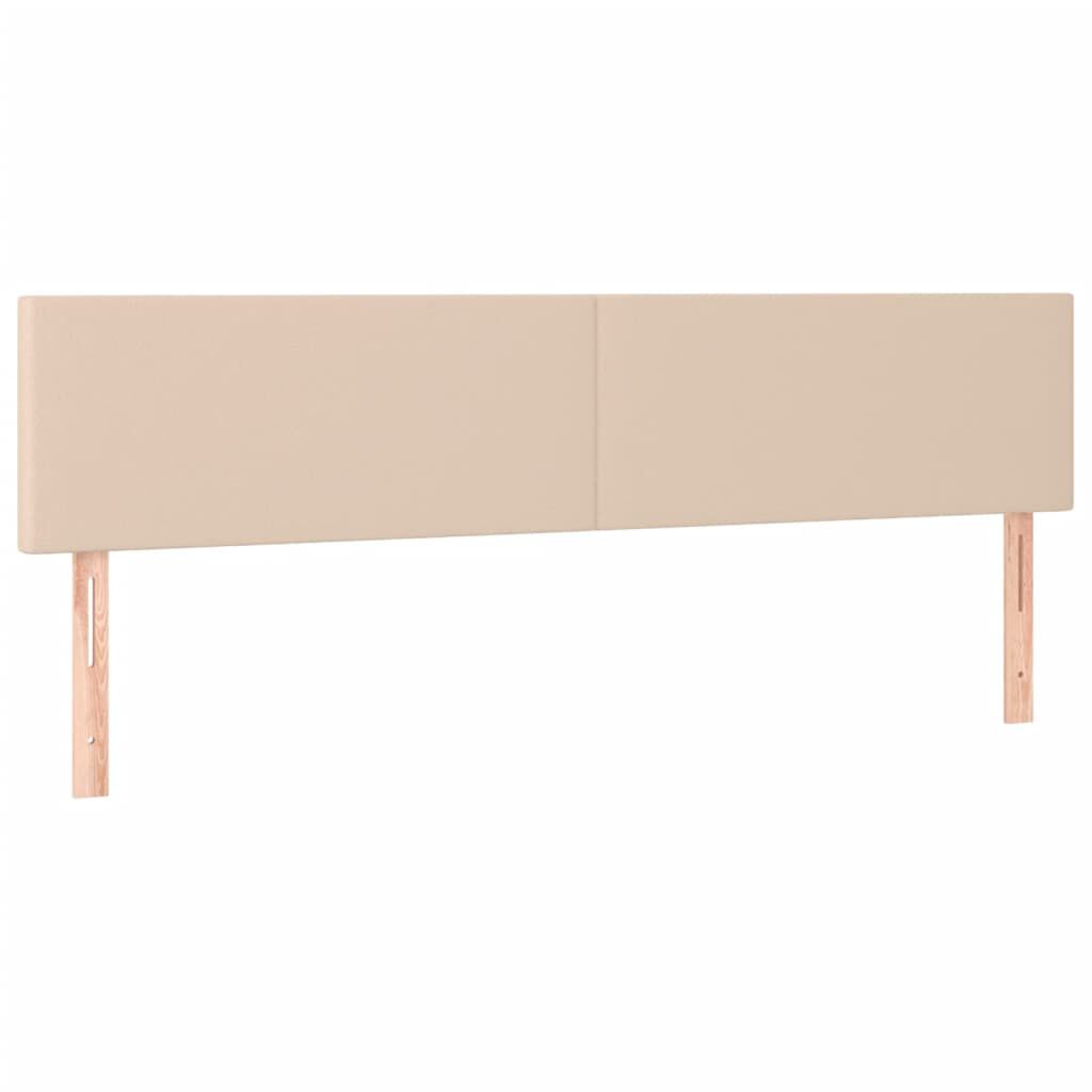 vidaXL Κρεβάτι Boxspring με Στρώμα Καπουτσίνο 120x190εκ.από Συνθ.Δέρμα