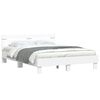 vidaXL Πλαίσιο Κρεβατιού με Κεφαλάρι/LED Λευκό 140 x 200 εκ