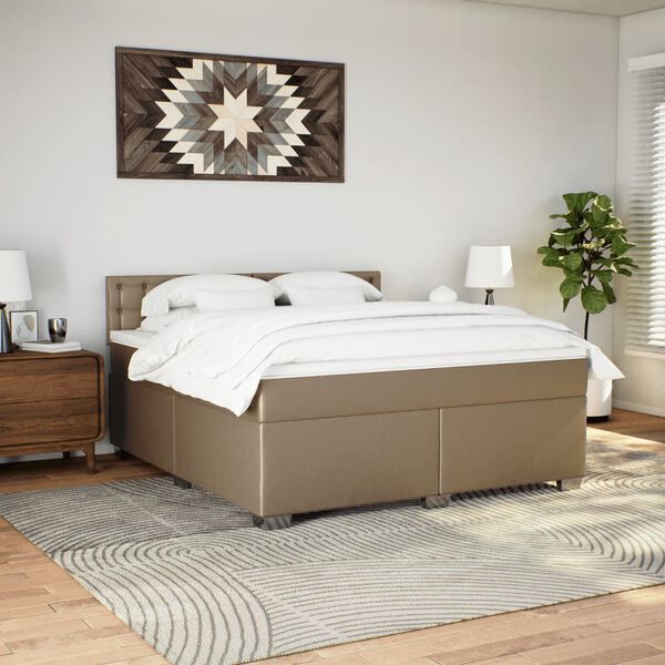 vidaXL &Kappa;&rho;&epsilon;&beta;ά&tau;&iota; Boxspring &mu;&epsilon; &Sigma;&tau;&rho;ώ&mu;&alpha; &Kappa;&alpha;&pi;&omicron;&upsilon;&tau;&sigma;ί&nu;&omicron; 180x200 &epsilon;&kappa;. &Sigma;&upsilon;&nu;&theta;. &Delta;έ&rho;&mu;&alpha;