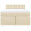 vidaXL &Kappa;&rho;&epsilon;&beta;ά&tau;&iota; Boxspring &mu;&epsilon; &Sigma;&tau;&rho;ώ&mu;&alpha; &Kappa;&rho;&epsilon;&mu; 140x200 &epsilon;&kappa;. &Upsilon;&phi;&alpha;&sigma;&mu;ά&tau;&iota;&nu;&omicron;