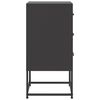 vidaXL Κομοδίνο Μαύρο 36x39x78 εκ. από Χάλυβα