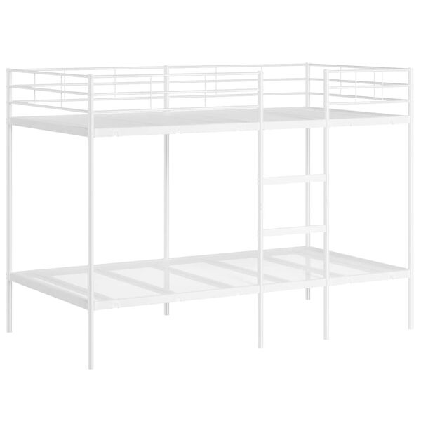 vidaXL Κουκέτα χωρίς στρώμα Λευκό 107x203 cm Ατσάλι
