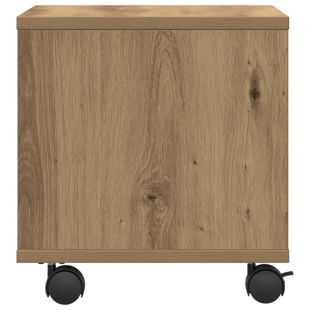 vidaXL Βάση Εκτυπωτών με Ρόδες Artisan Oak 41x32x33,5 εκ