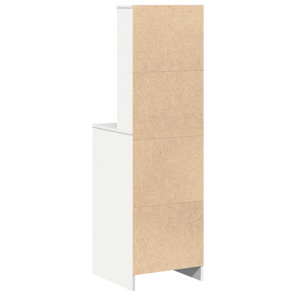 vidaXL Υψηλός θρόισμα Λευκό 40x41x135 εκ Επεξεργασμένο Ξύλο