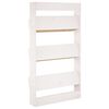 vidaXL Ζαρντινιέρα Τοίχου 3 Επιπέδων Λευκή 60x18,5x110 εκ. Μασίφ Πεύκο