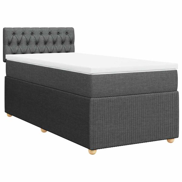 vidaXL &Kappa;&rho;&epsilon;&beta;ά&tau;&iota; Boxspring &mu;&epsilon; &Sigma;&tau;&rho;ώ&mu;&alpha; &Sigma;&kappa;&omicron;ύ&rho;&omicron; &Gamma;&kappa;&rho;&iota; 90x190 &epsilon;&kappa;. &Upsilon;&phi;&alpha;&sigma;&mu;ά&tau;&iota;&nu;&omicron;