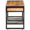 vidaXL Πάγκος Παπουτσιών 110x35x45 εκ. από Μασίφ Ξύλο Ακακίας/Σίδερο