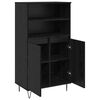 vidaXL Highboard &Mu;&alpha;ύ&rho;&omicron; 60 x 36 x 110 &epsilon;&kappa;. &Epsilon;&pi;&epsilon;&xi;&epsilon;&rho;&gamma;&alpha;&sigma;&mu;έ&nu;&omicron; &xi;ύ&lambda;&omicron;