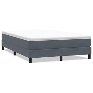 vidaXL Box Spring &Kappa;&rho;&epsilon;&beta;ά&tau;&iota; &chi;&omega;&rho;ί&sigmaf; &sigma;&tau;&rho;ώ&mu;&alpha; &Sigma;&kappa;&omicron;ύ&rho;&omicron; &gamma;&kappa;&rho;&iota; 140x220cm &Beta;&epsilon;&lambda;&omicron;ύ&delta;&iota;&nu;&omicron;
