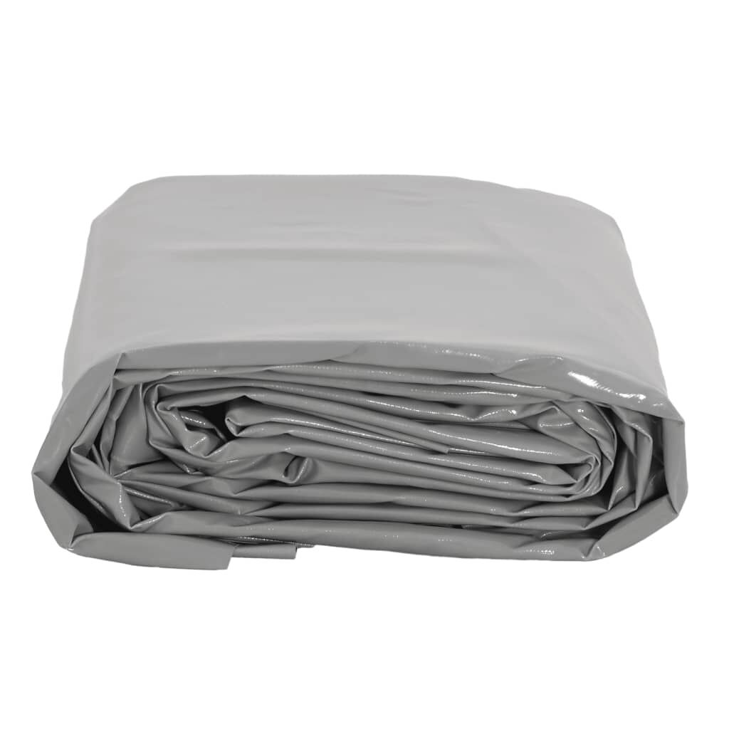 vidaXL Μουσαμάς Γκρι 6 x 8 μ. 600 γρ./μ²