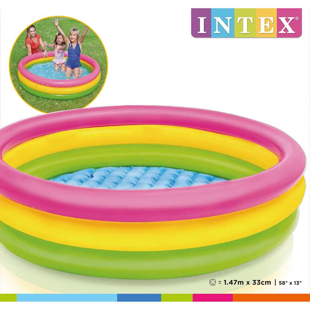 Intex Sunset Φουσκωτή Πισίνα με 3 Δακτύλιοι 147 x 33 εκ.