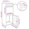 vidaXL Θυρίδα Πακέτων Σκ rusty 41 x 38 x 103 εκ