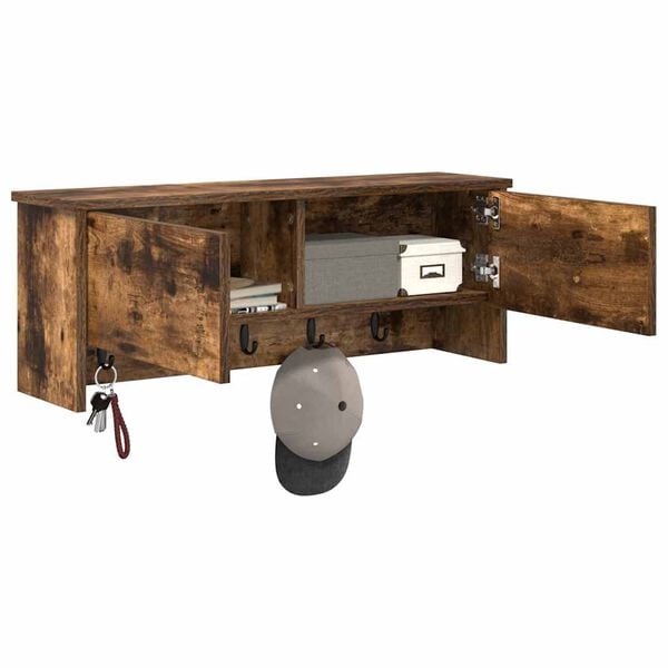 vidaXL &Tau;&omicron;ί&chi;&omicron;&upsilon; &Kappa;&rho;&epsilon;&mu;ά&sigma;&tau;&rho;&alpha; &mu;&epsilon; &rho;ά&phi;&iota; &mu;&epsilon; &pi;ό&rho;&tau;&alpha; &Kappa;&alpha;&pi;&nu;&iota;&sigma;&tau;ό &Delta;&rho;ύ&sigmaf; 80 x 20 x 30 cm