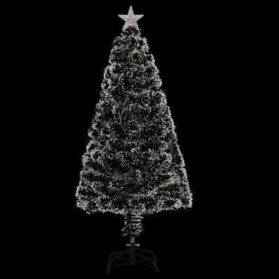 vidaXL Χριστουγεν. Δέντρο Προφωτισμένο με Βάση / Οπτικές Ίνες 120 εκ.