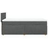 vidaXL Κρεβάτι Boxspring με Στρώμα Σκούρο Γκρι 100x200 εκ. Υφασμάτινο