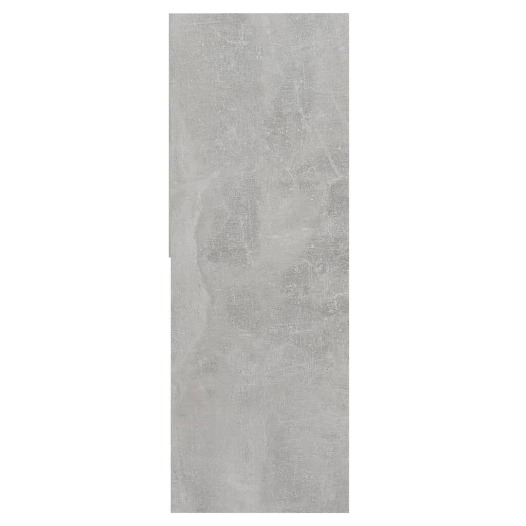 vidaXL Βιβλιοθήκη Γκρι Σκυροδέματος 67 x 24 x 161 εκ. από Επεξ. Ξύλο