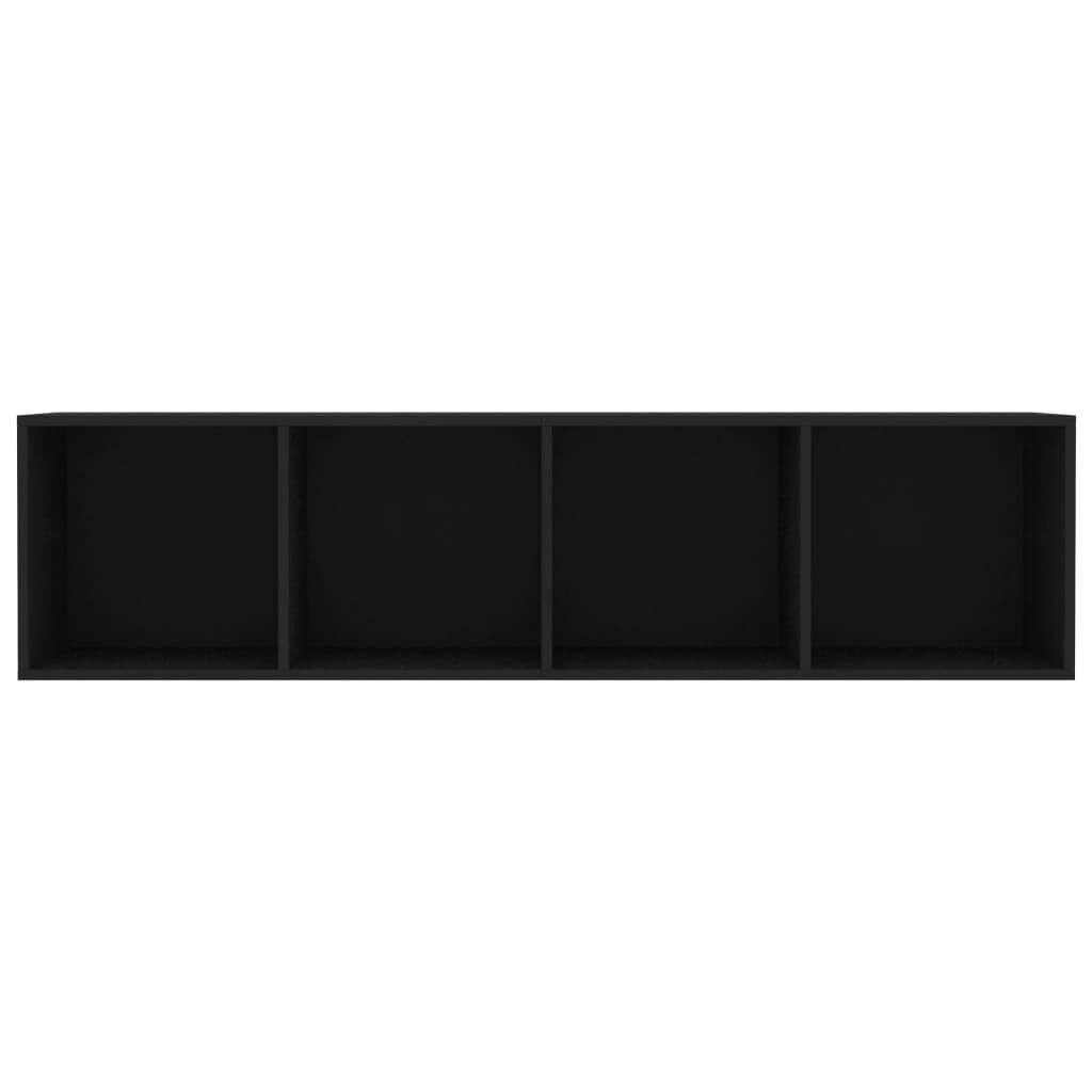 vidaXL Βιβλιοθήκη/Έπιπλο Τηλεόρασης Μαύρο 143 x 30 x 36 εκ.