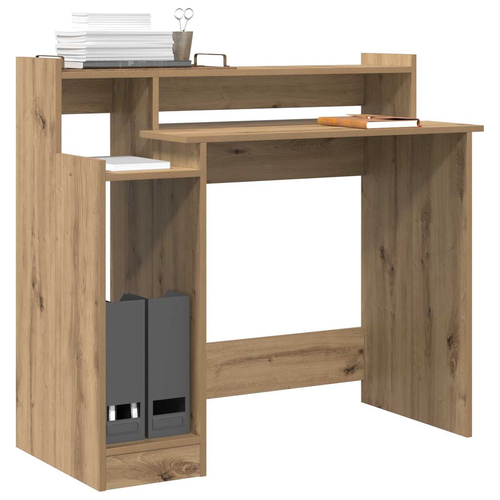 vidaXL Γραφείο artisan δρυς 97 x 45 x 90 εκ. Επεξεργασμένο ξύλο