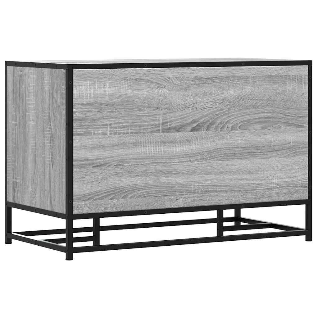Πάγκος παπουτσιών vidaXL Γκρι Sonoma 80x40x53,5 cm