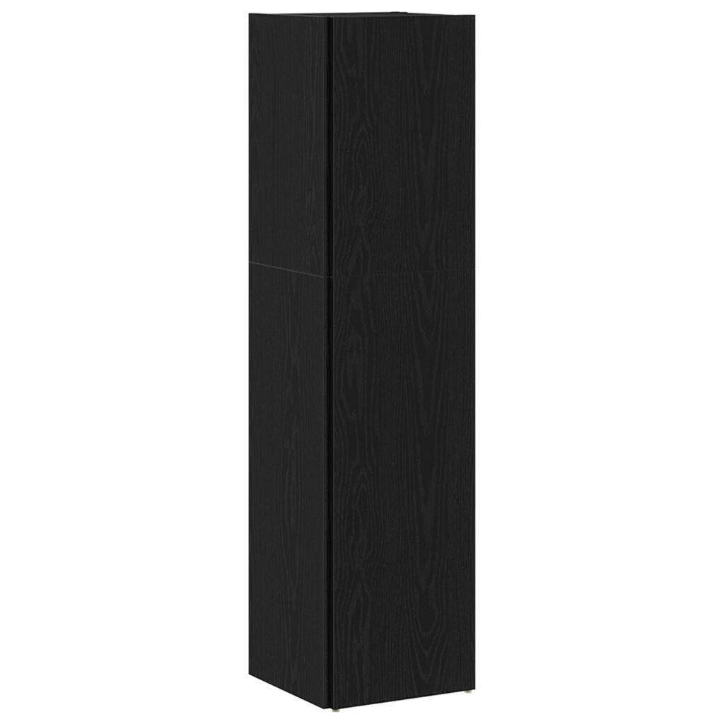 vidaXL Βιβλιοθήκη Μαύρης Δρυς 33x33x132 εκ Φτιαγμένη από Ξύλο