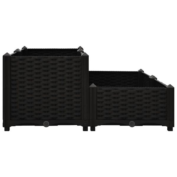 vidaXL Ζαρντινιέρα 80 x 80 x 38 εκ. από Πολυπροπυλένιο