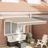 vidaXL Σκηνίτσα Αναδιπλούμενη Μπεζ 350 x 250 εκ ύφασμα