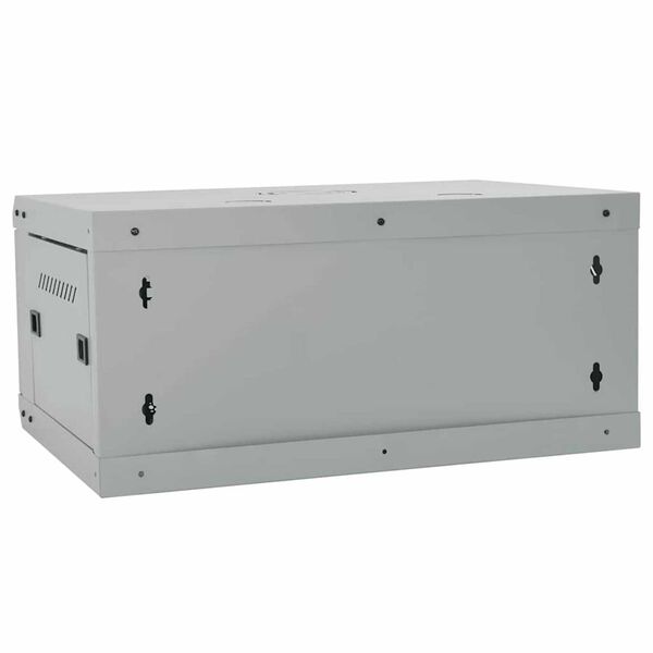 vidaXL Ντουλάπα δικτύου με αποθήκευση Γκρι 60 x 45 x 28 εκ Ατσάλι