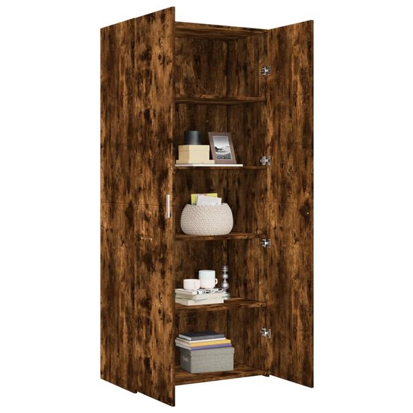 vidaXL Ντουλάπα Καπνιστή Δρυς 80x42,5x185 εκ. από Επεξεργασμένο Ξύλο