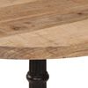 vidaXL Τραπέζι Bistro Ø60 x 76 εκ. Ακατέργαστο Ξύλο Μάνγκο