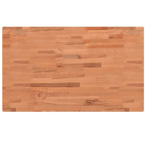 vidaXL Επιφάνεια Τραπεζιού Ορθογώνια 100x60x4 εκ. Μασίφ Ξύλο Οξιάς
