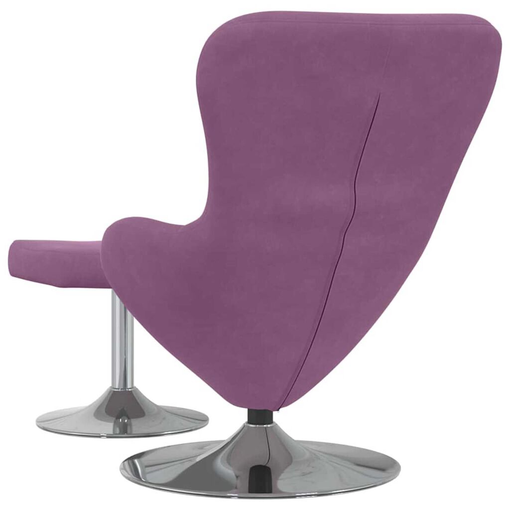 vidaXL Κάθισμα-αυγό 2 pcs Μοβ 63 x 73 x 90 εκ Βελούδο