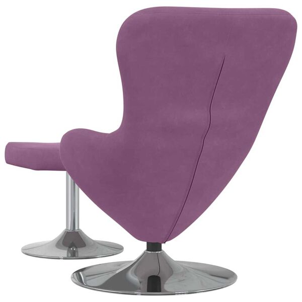 vidaXL Κάθισμα-αυγό 2 pcs Μοβ 63 x 73 x 90 εκ Βελούδο