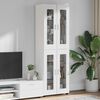 vidaXL Highboard FLORIN &Lambda;&epsilon;&upsilon;&kappa;ό 60 x 35 x 182 &epsilon;&kappa;. &Epsilon;&pi;&epsilon;&xi;&epsilon;&rho;&gamma;&alpha;&sigma;&mu;έ&nu;&omicron; &xi;ύ&lambda;&omicron;