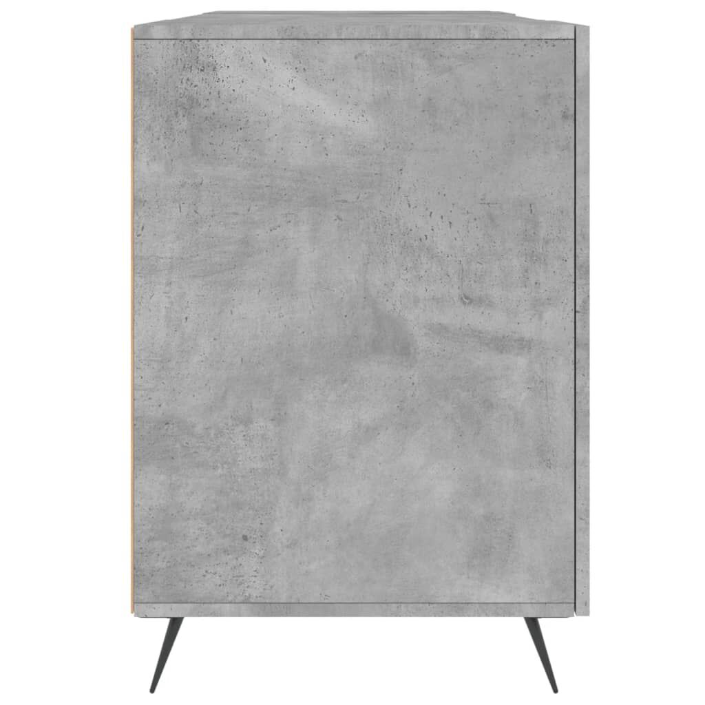 vidaXL Γραφείο Γκρι Σκυροδέματος 140 x 50 x 75 εκ. από Επεξεργ. Ξύλο