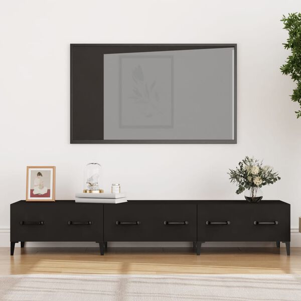 vidaXL Έπιπλο Τηλεόρασης Μαύρο 150x34,5x30 εκ. από Επεξεργασμένο Ξύλο