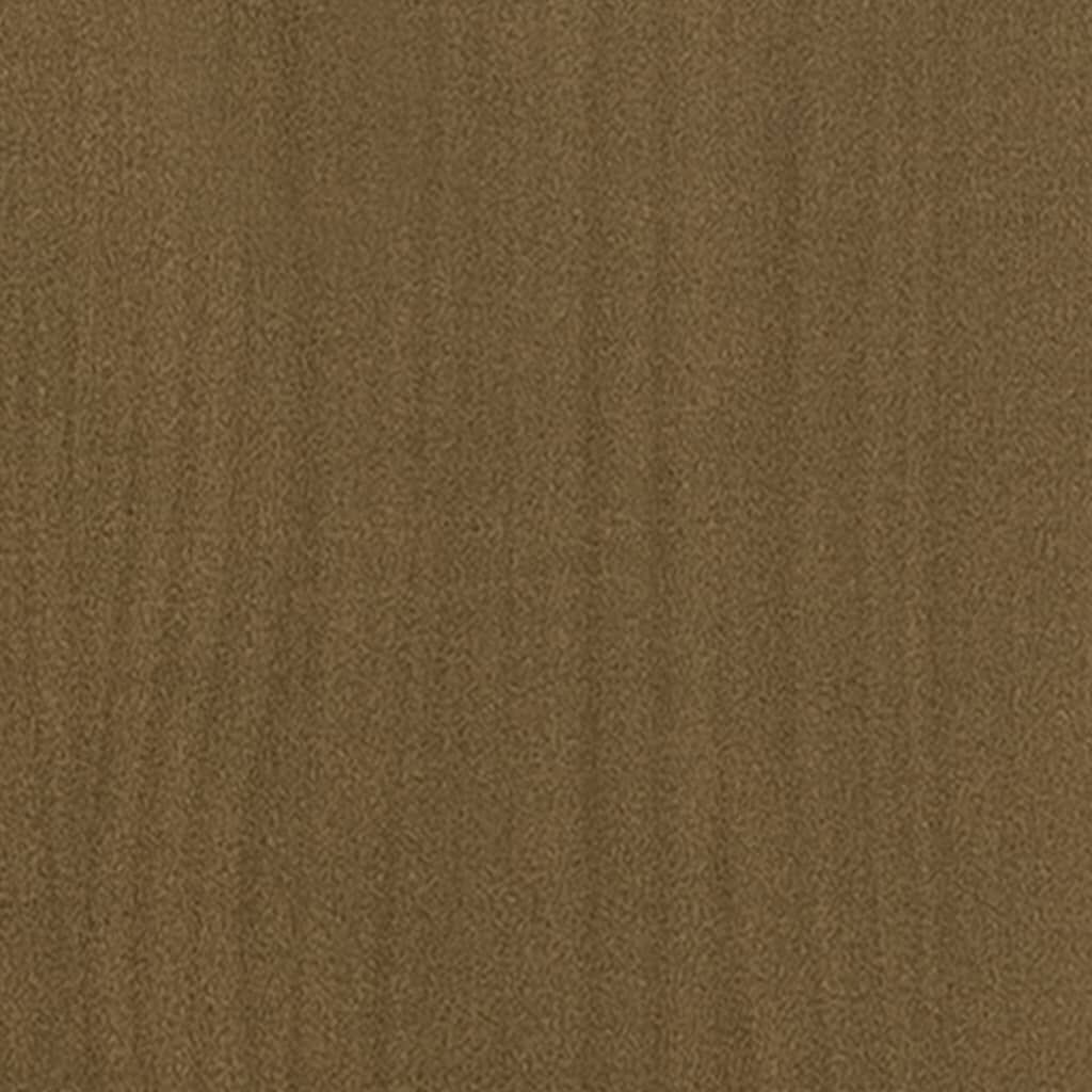 vidaXL Έπιπλο Τηλεόρασης Καφέ Μελί 110x30x40 εκ. από Μασίφ Ξύλο Πεύκου