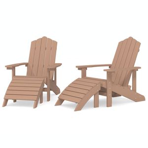 vidaXL &Kappa;&alpha;&rho;έ&kappa;&lambda;&epsilon;&sigmaf; &Kappa;ή&pi;&omicron;&upsilon; Adirondack 2 &tau;&epsilon;&mu;. &Kappa;&alpha;&phi;έ &alpha;&pi;ό HDPE &mu;&epsilon; &Upsilon;&pi;&omicron;&pi;ό&delta;&iota;&alpha;