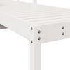 vidaXL Ξαπλώστρα Λευκή 199,5x62x55 εκ. από Μασίφ Ξύλο Πεύκου