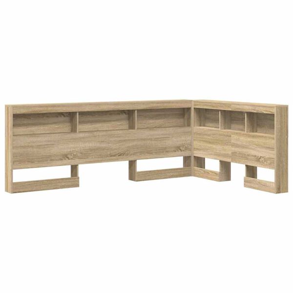 vidaXL Κεφαλάρι Αποθήκης με ράφι Sonoma Δρυς 120 cm Επεξεργασμένο ξύλο