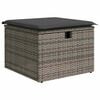 vidaXL Σετ Καναπέ Κήπου 7 pcs Γκρι 55 x 62 x 69 εκ Πολυ ράταν